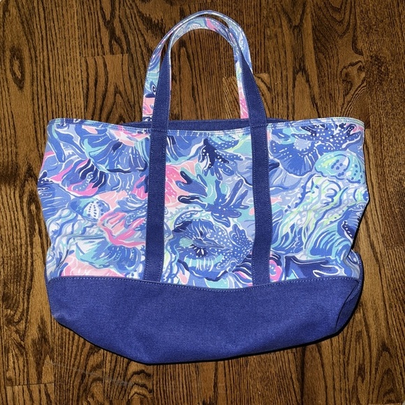 Lilly Pulitzer Mercato tote in shade seekers print NWOT - Picture 6 of 7